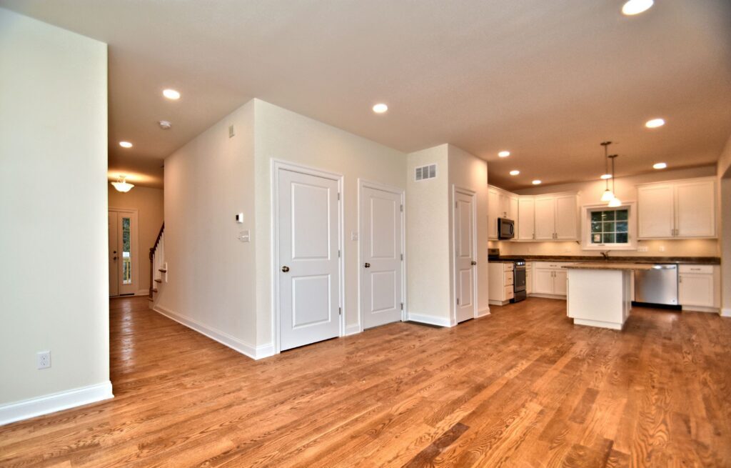 Completed interior of a new home